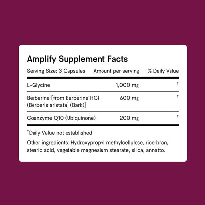 Amplify Supplement Facts
